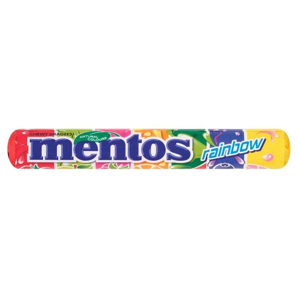 Van Melle Cukierki do żucia Mentos Rainbow o smaku owocowym 37,5g
