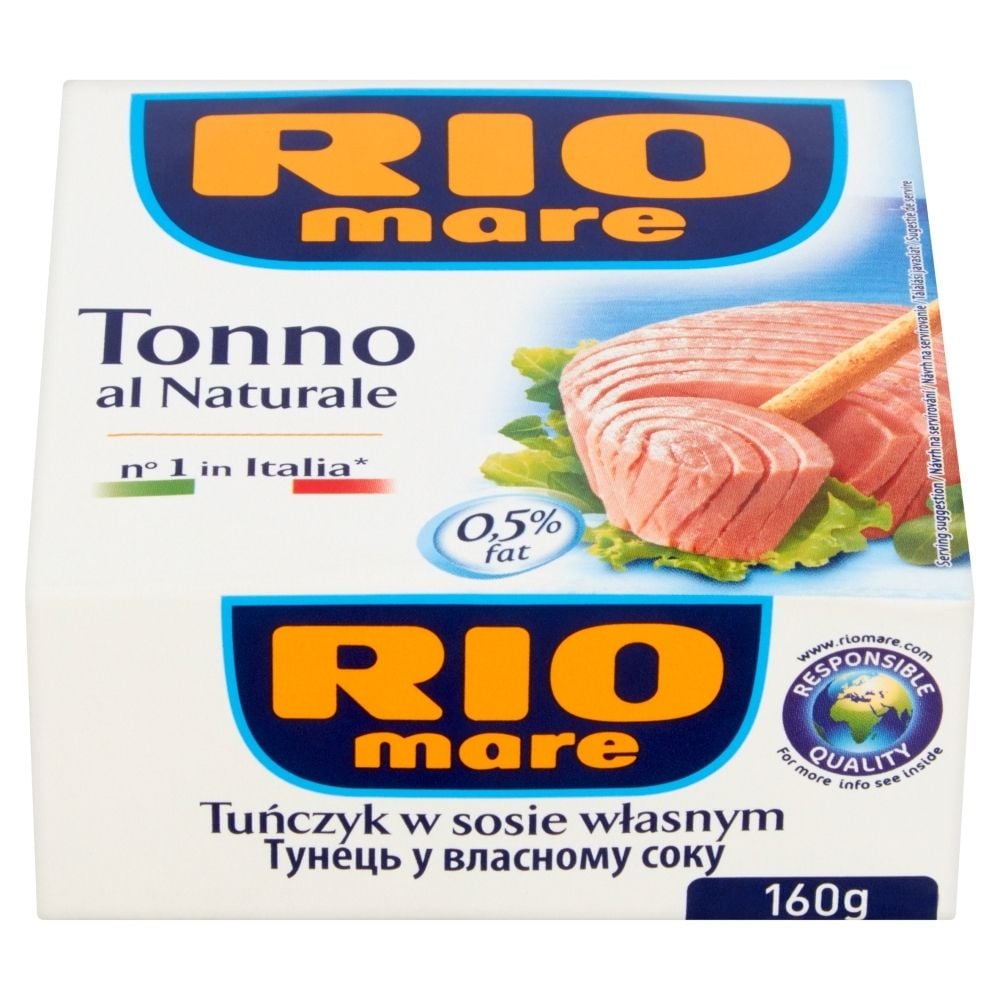 Rio Mare, Tuńczyk w sosie własnym w kawałkach, 160 g