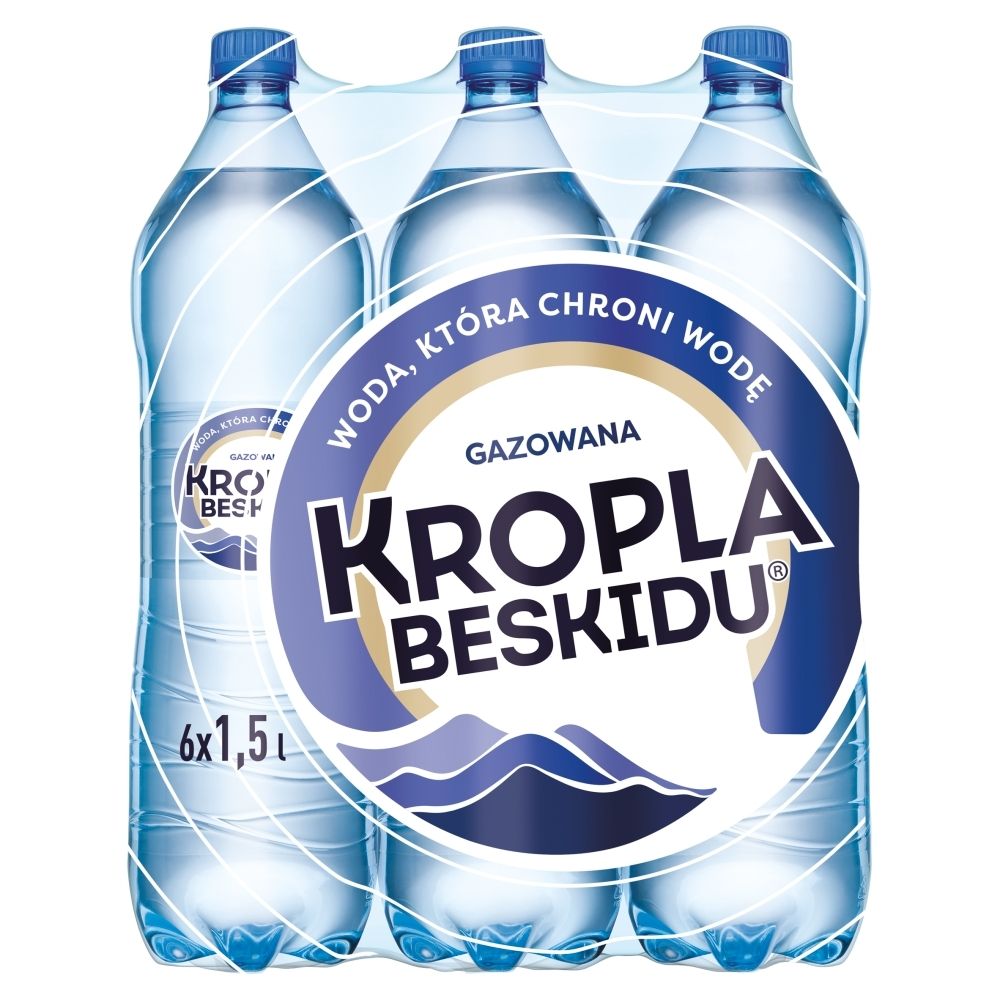 Kropla beskidu woda mineralna gazowana 6 x 1,5l