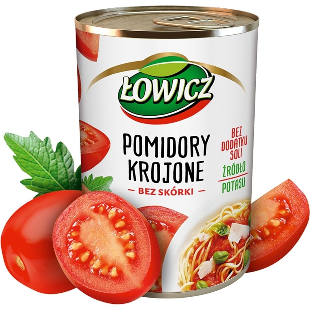 Łowicz POMIDORY KROJONE BEZ SKÓRKI 400 G zakupy dla domu i biura! 51647675