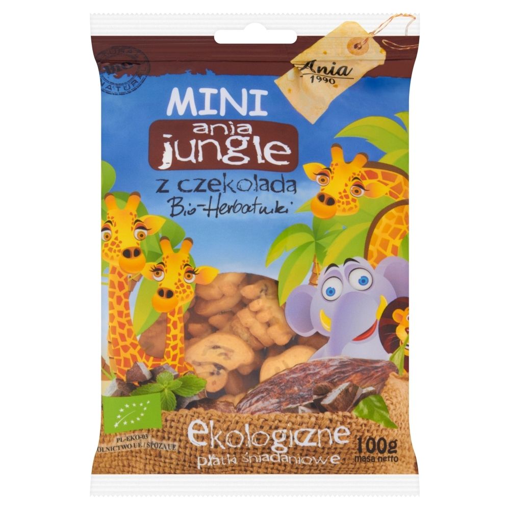Bio Ania Ciasteczka Z Czekoladą Mini Zoo Bio 100g