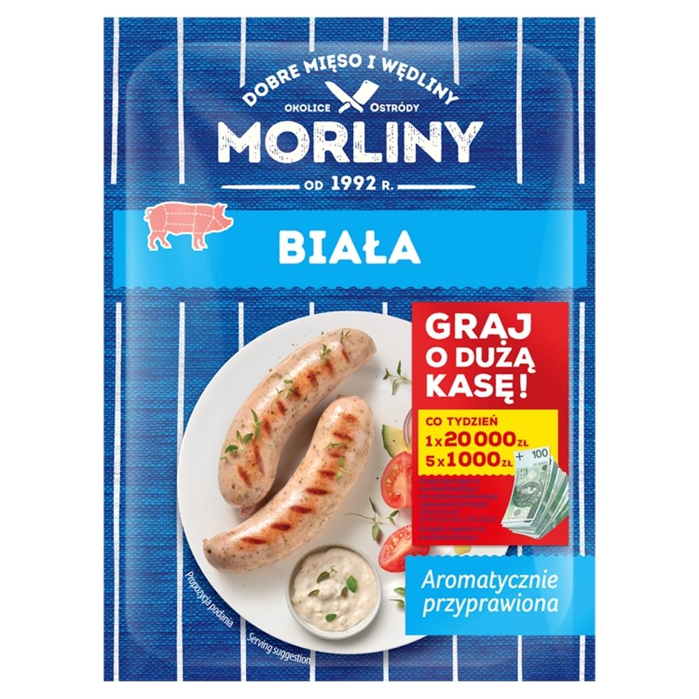 Morliny Kiełbasa biała parzona map
