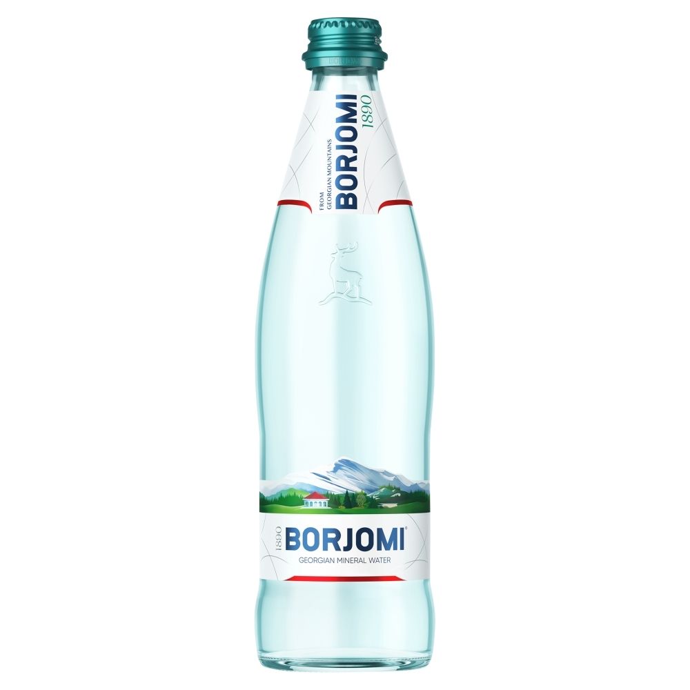 Woda Borjomi butelka szklana 0,5l Woda Borjomi butelka BEZZWROTNA 500ML