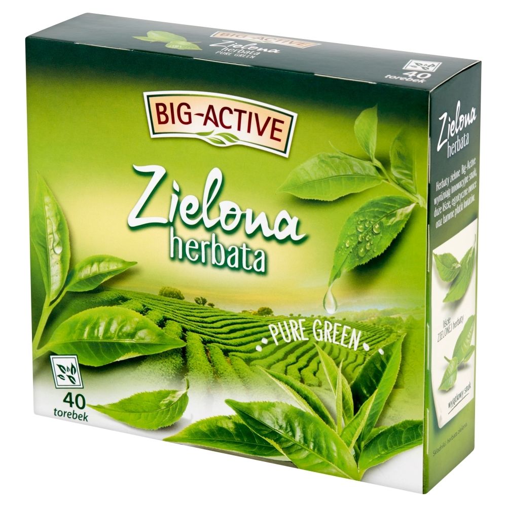 Big-Active Big-Active Zielona herbata Pure Green 72 g (40 x 1,8 g)