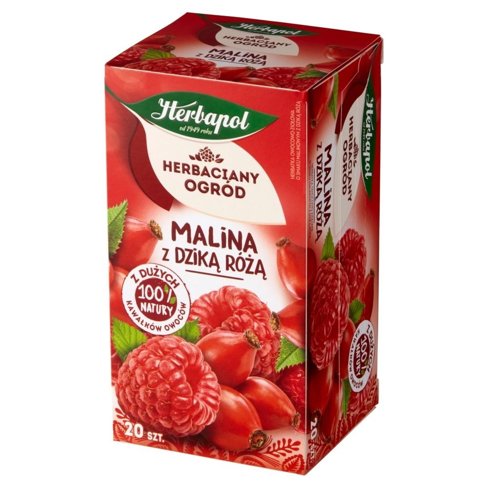 Herbaciany Ogród Herbapol Herbaciany Ogród Herbatka owocowo-ziołowa malina z dzika różą 54 g (20 x 2,7 g)