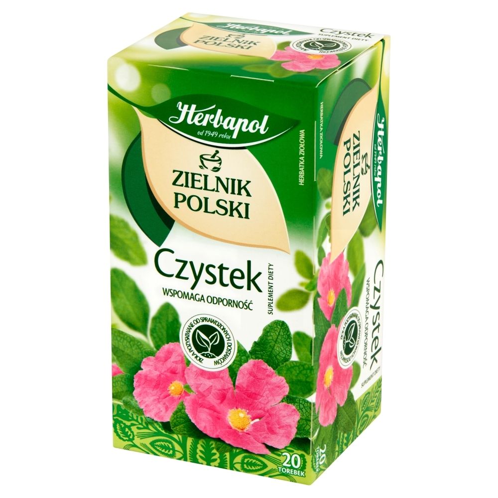 Herbapol Herbapol Zielnik Polski Suplement diety herbatka ziołowa czystek 40 g (20 x 2 g)