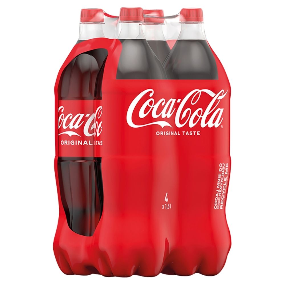 Coca-Cola Napój gazowany o smaku coli 4x1,5L