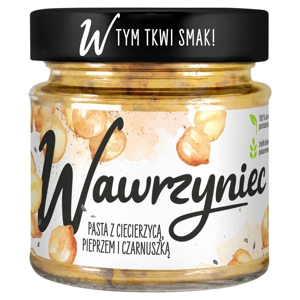 Wawrzyniec Pasta warzywna z ciecierzycą, pieprzem i czarnuszką 180 g