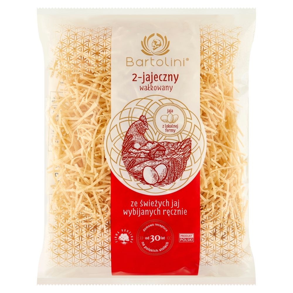 Bartolini Makaron 2 jajeczny 400g krajanka średnia