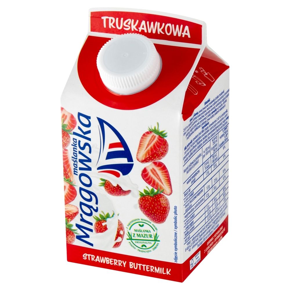 Maślanka Mrągowska Truskawkowa 500ml
