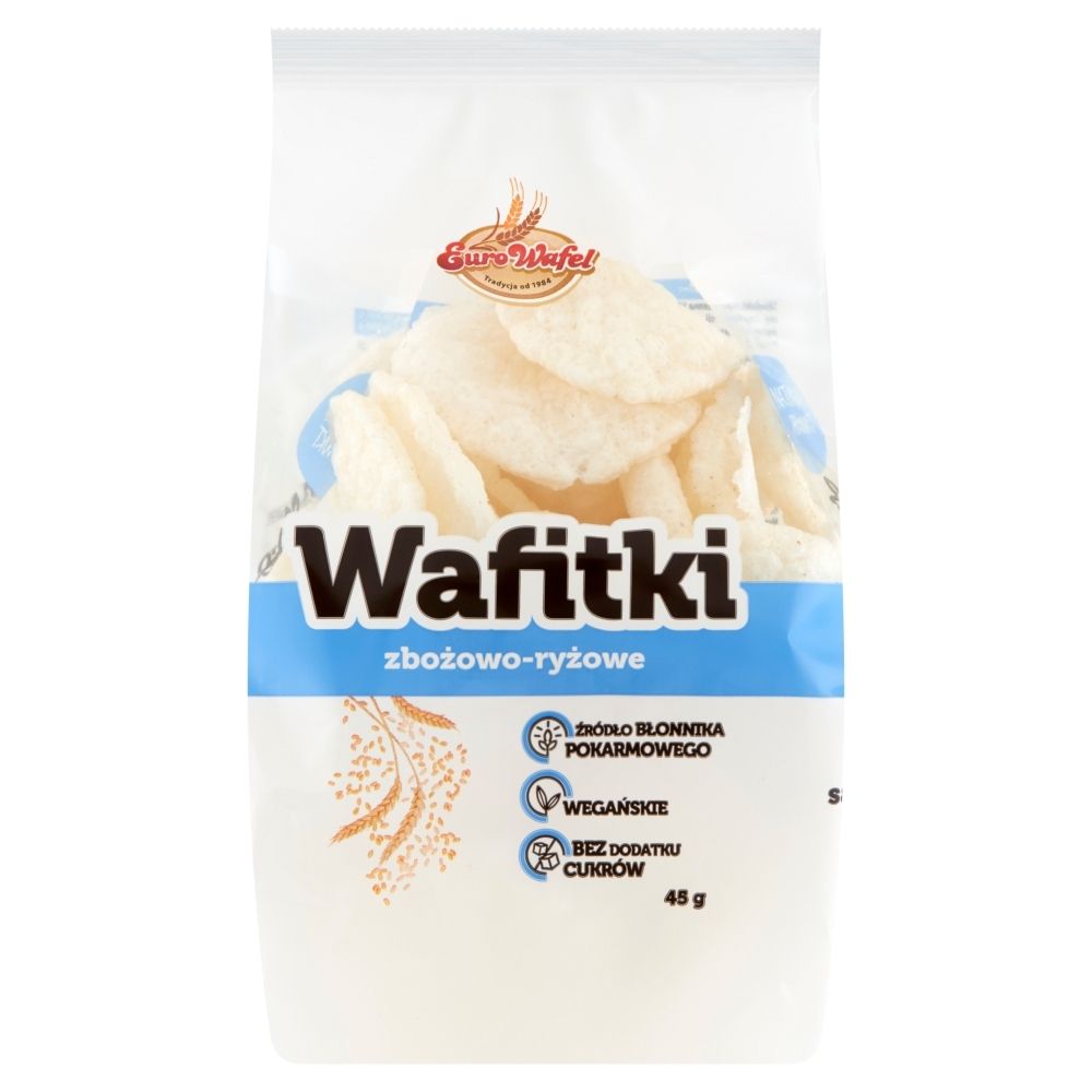 Eurowafel Wafitki zbożowo-ryżowe 45 g