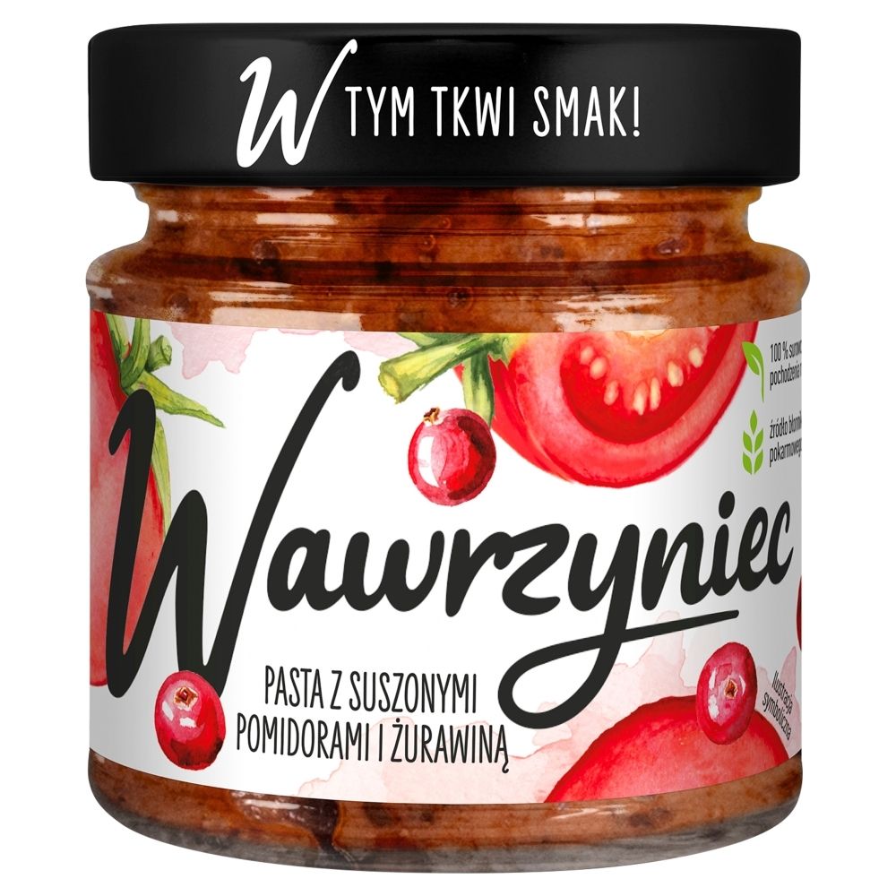 Wawrzyniec Pasta warzywna z suszonymi pomidorami i żurawiną 180 g