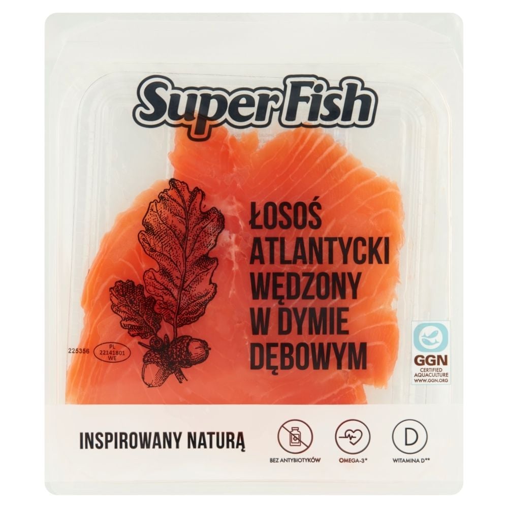 SuperFish Łosoś wędzony na zimno w plastrach