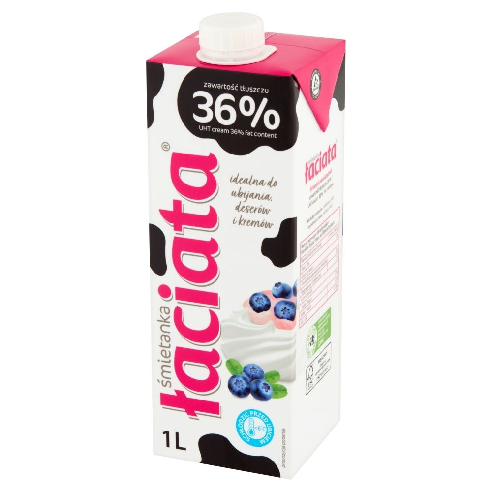 Śmietanka Uht Łaciata 36% 1L