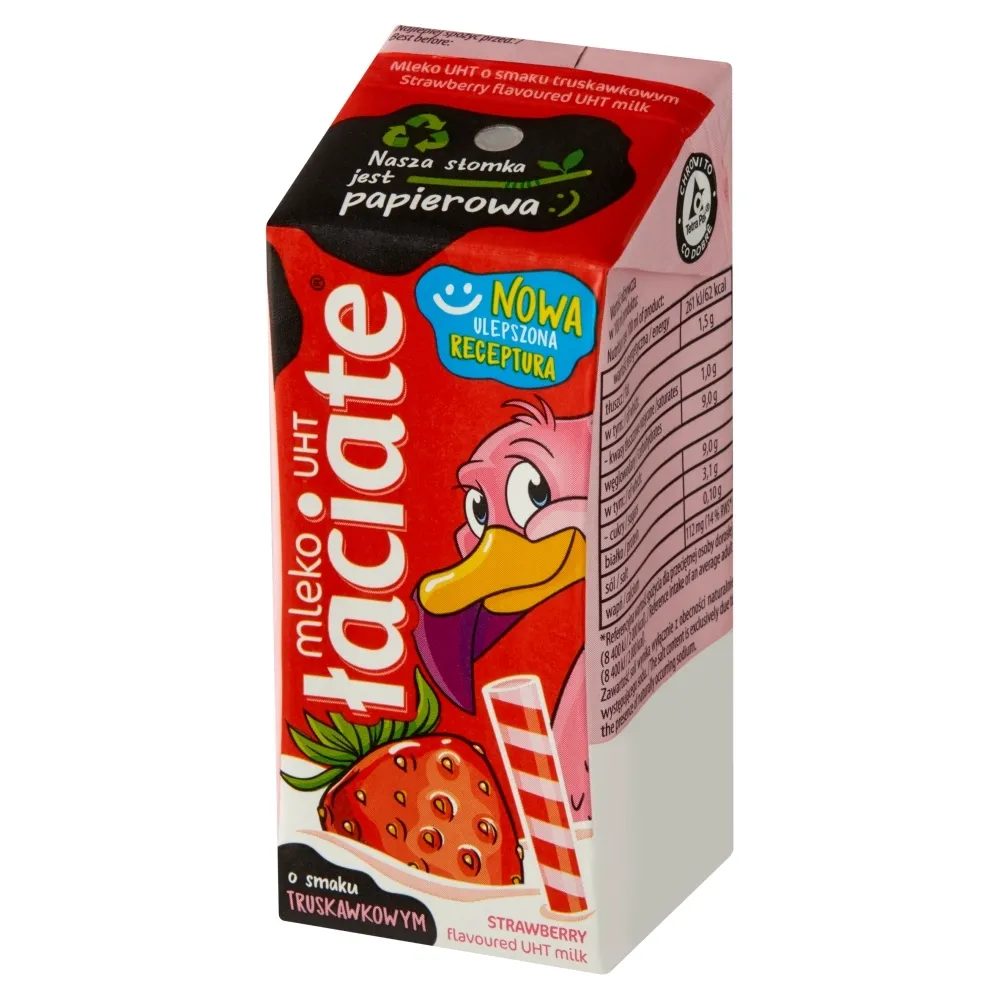 Łaciate - Mleczko truskawkowe UHT