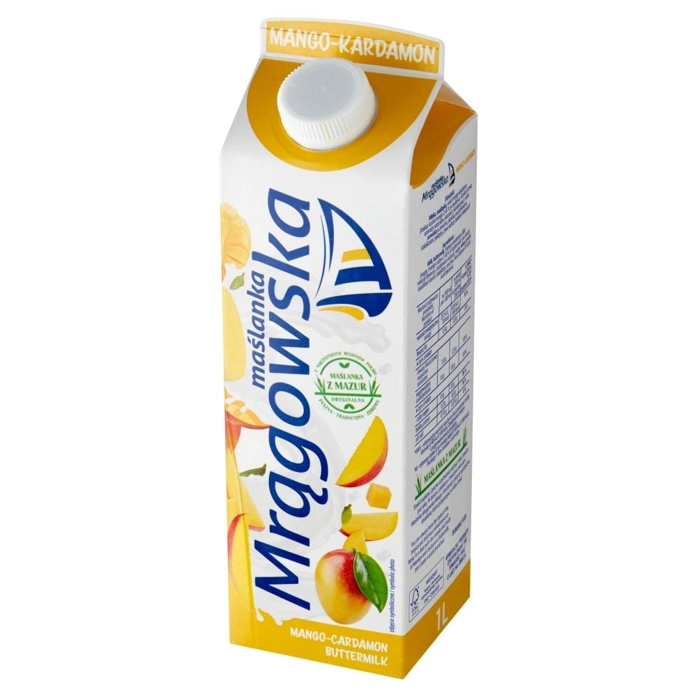 Mlekpol Maślanka Mrągowska mango-kardamon 1 l