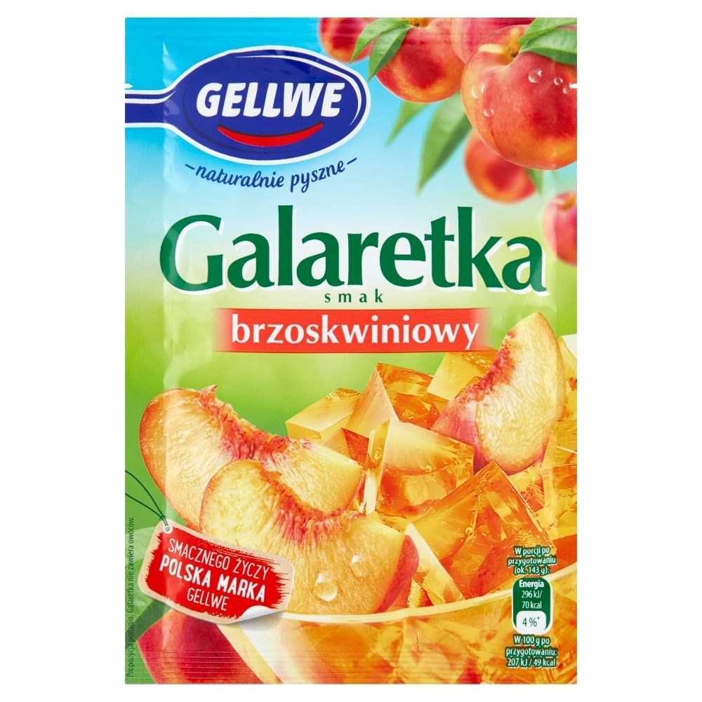 GELLWE GELLWE GALARETKA BRZOSKW INIOWA 75G zakupy dla domu i biura 53163457