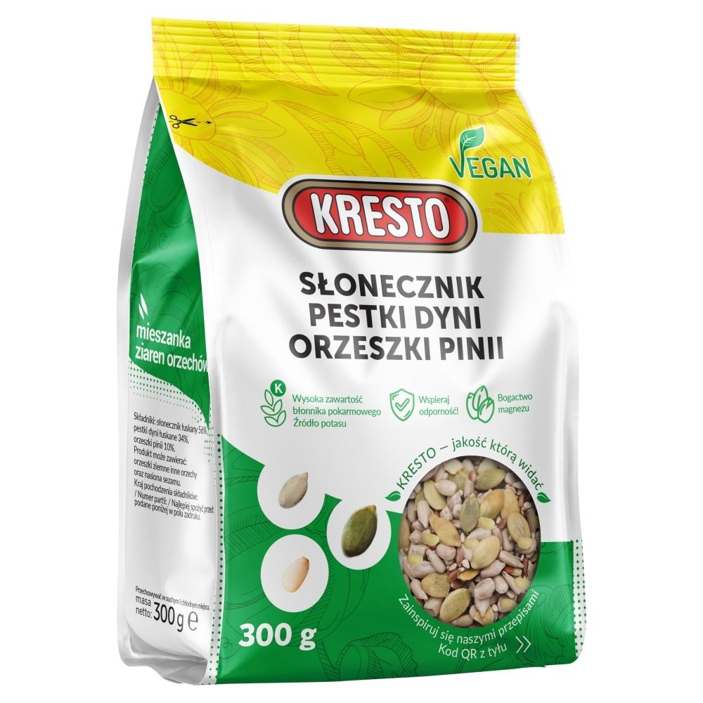 Kresto SŁONECZNIK/PESTKA DYNI ORZECHY PINII 300G zakupy dla domu i biura! 67664326