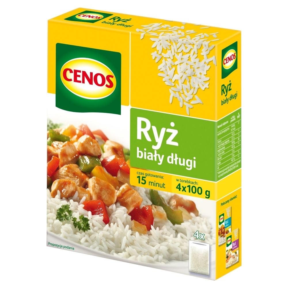 Cenos RYŻ BIAŁY DŁUGI 4 X 100 G 72158421