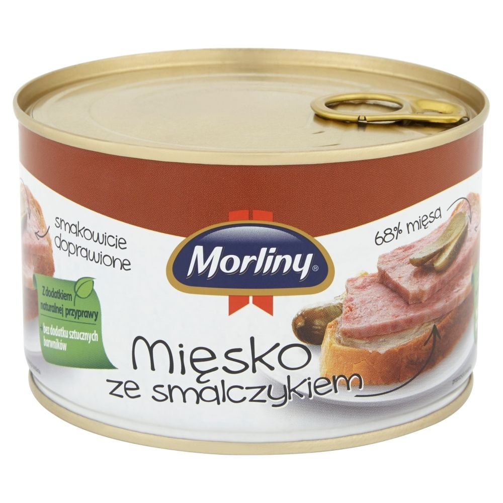 Morliny Mięsko ze smalczykiem Konserwa 400 g