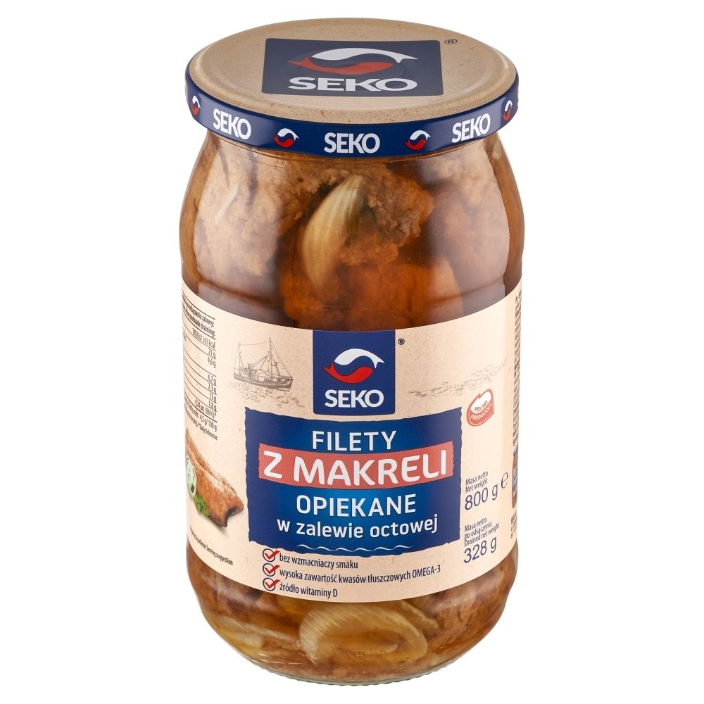 Seko Filety z makreli smażone w zalewie octowej 800 g