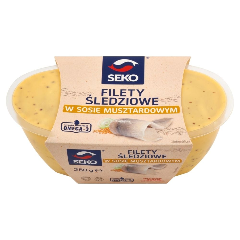Seko Filety śledziowe w sosie musztardowym 250 g