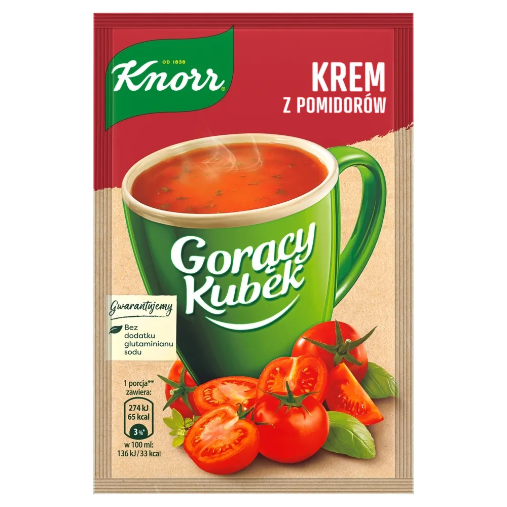 KNORR KNORR GORĄCY KUBEK KREM Z POMIDORÓW 19G 18.01  55575542