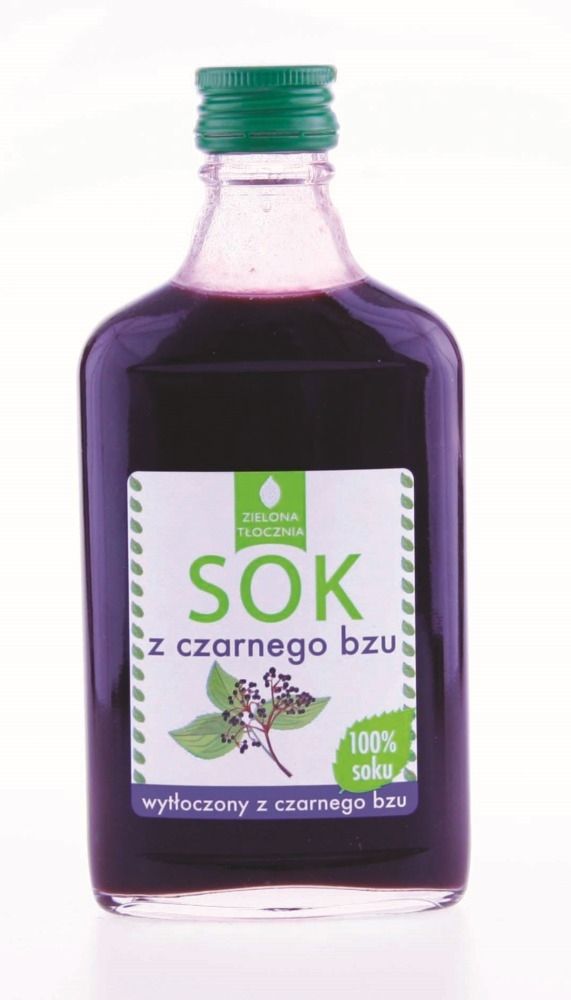 Zielona Tłocznia Sok z czarnego bzu, Zielona Tłocznia, 200 ml ZIELTLOSOKCZBEZ