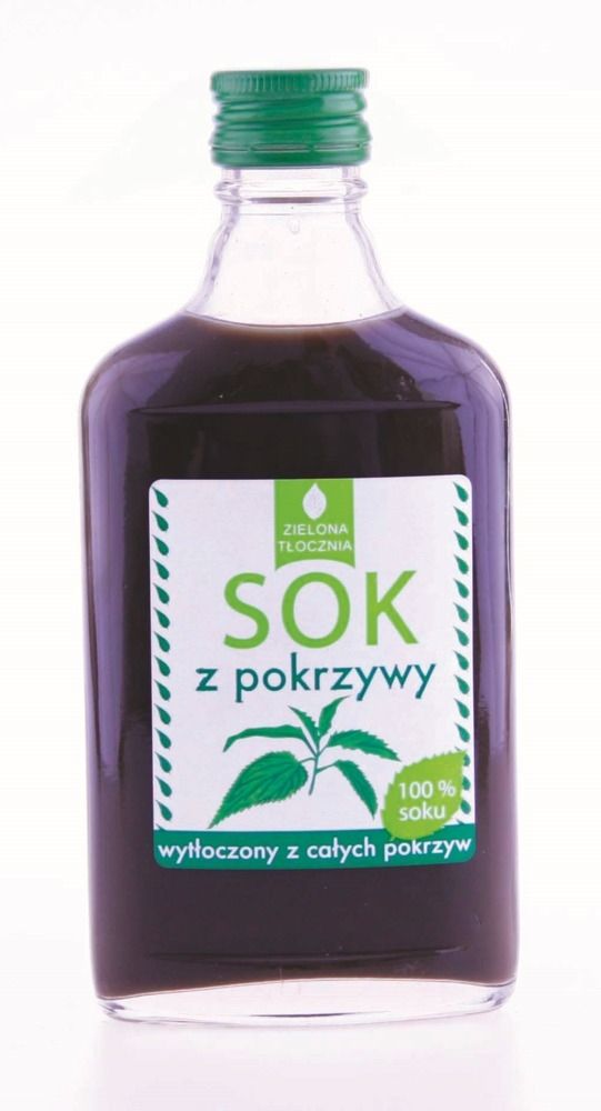 Zielona Tłocznia TAR-GROCH-FIL Sok z pokrzywy wytłoczony z całych pokrzyw 100% 200ml 5901812776150