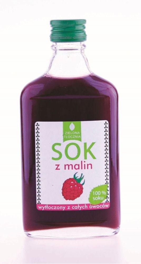 Zielona Tłocznia Sok z malin, 200 ml ZIELTLOSOKMALIN