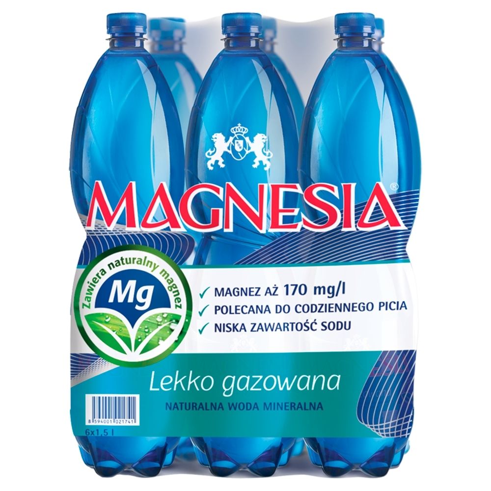 Magnesia Naturalna woda mineralna lekko gazowana