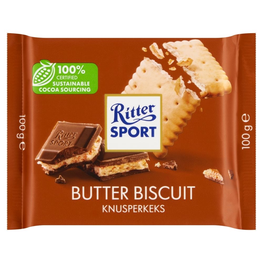 Ritter Sport Czekolada mleczna z herbatnikiem