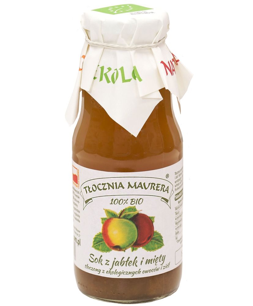Tłocznia Maurera SOK JABŁKOWY Z MIĘTĄ BIO 300 ml -