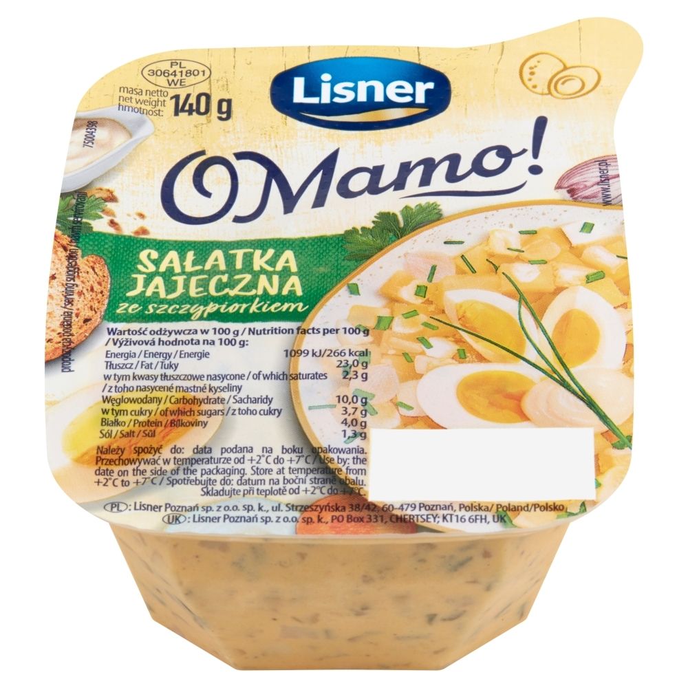 Sałatka Jajeczna Ze Szczypiorkiem Z Widelczykiem Lisner 140G