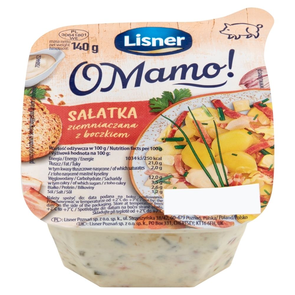 Lisner O Mamo! Sałatka ziemniaczana z boczkiem 140 g