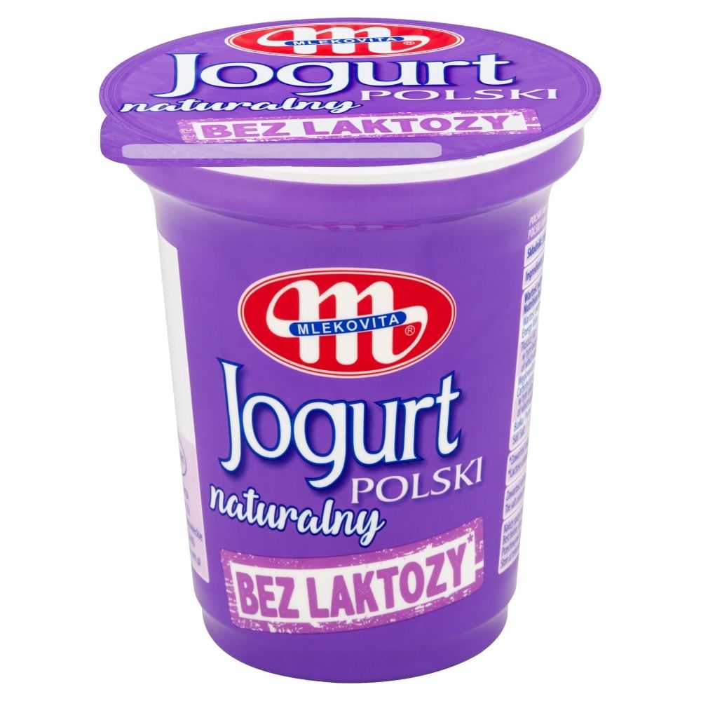 Mlekovita Jogurt Naturalny Polski bez laktozy 350g - Mlekovita