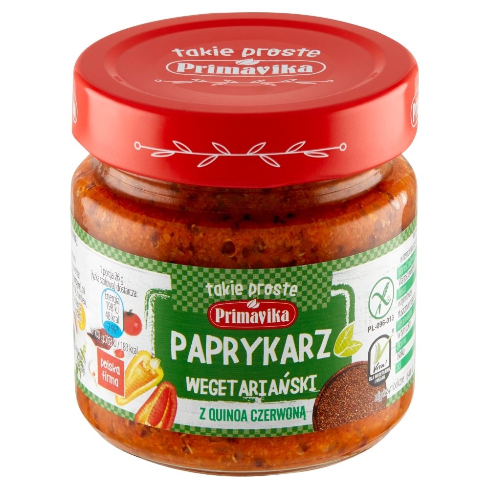 Paprykarz wegetar. z quinoa czerwona 160g Primavi