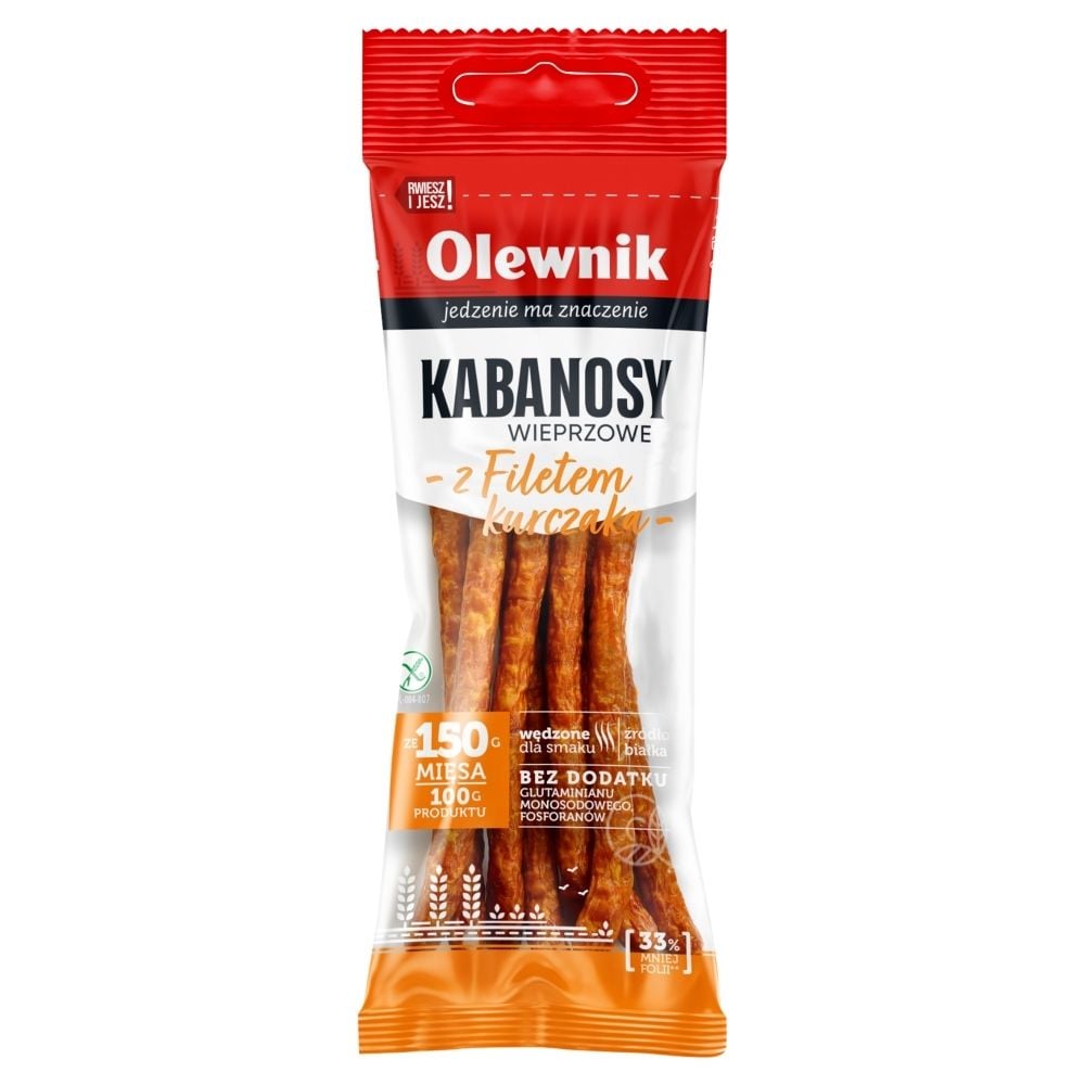Olewnik Kabanosy z filetem z piersi kurczaka 105 g