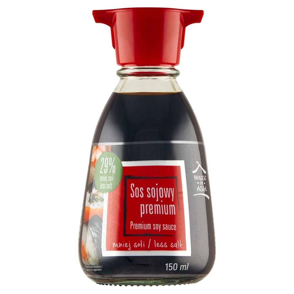 House of Asia Sos sojowy premium o obniżonej zawartości soli 150ml - 1285-uniw