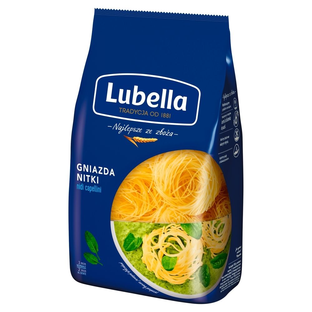 Lubella Makaron Gniazda nitki Nidi capellini 400 g