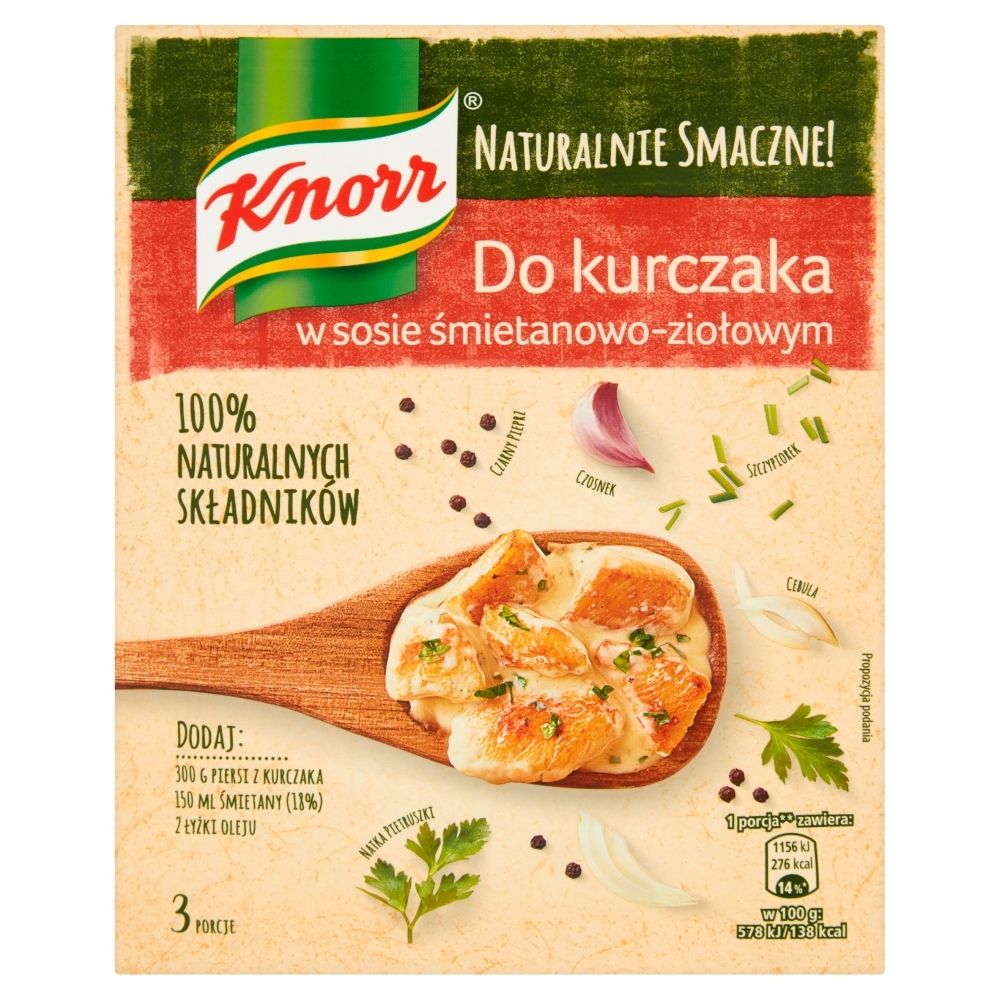 Knorr Do kurczaka w sosie śmietanowo-ziołowym 47 g
