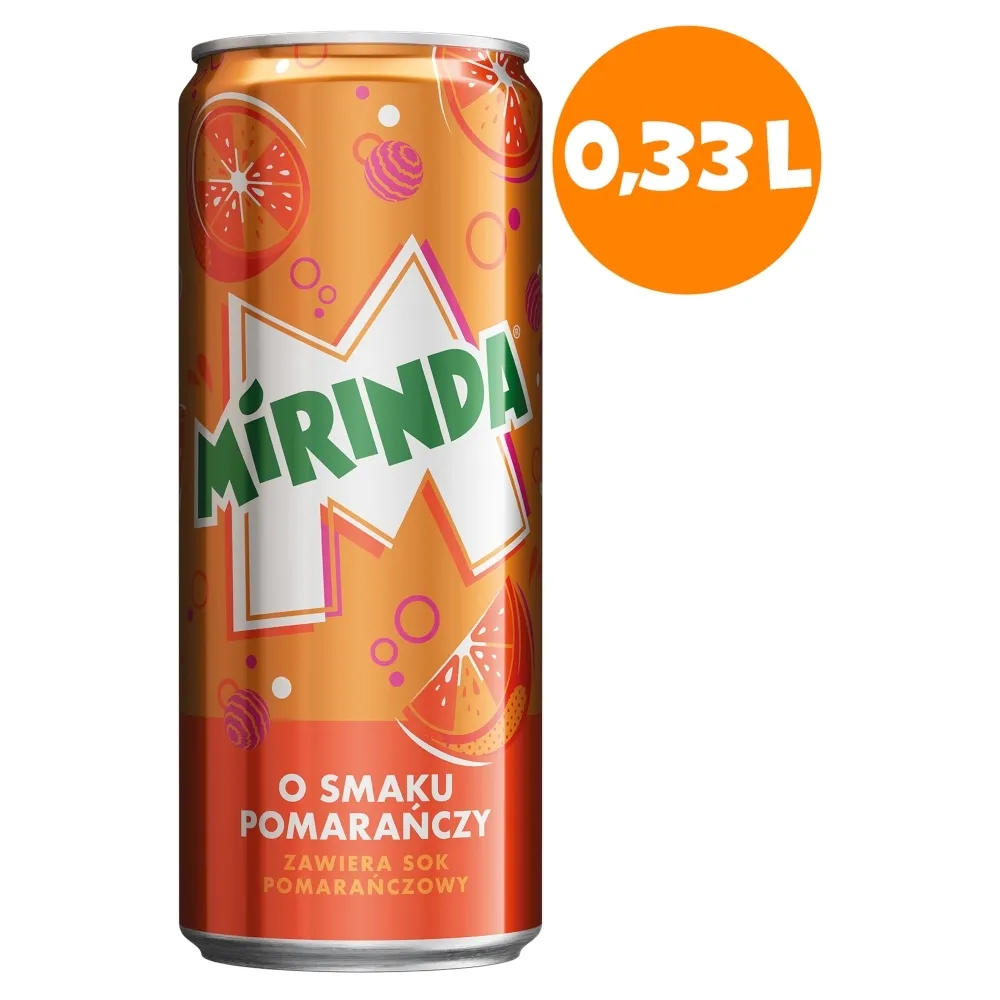 Mirinda - Napój gazowany o smaku pomarańczowym