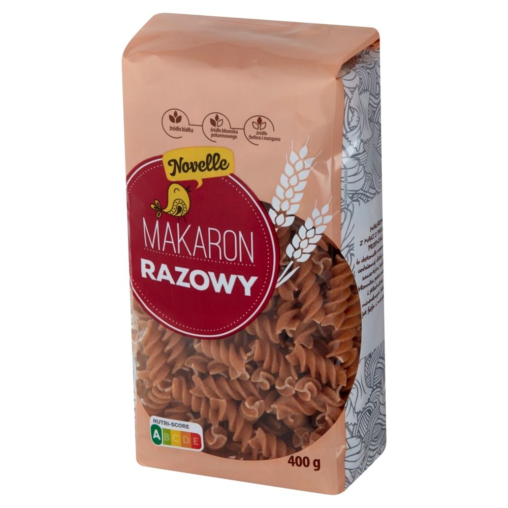 Novelle Makaron razowy świderki 400 g