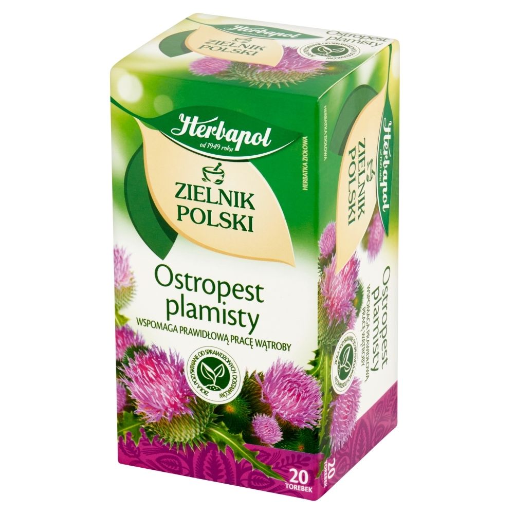 Herbapol Herbapol Zielnik Polski Ostropest plamisty Herbatka ziołowa 40 g (20 x 2 g)