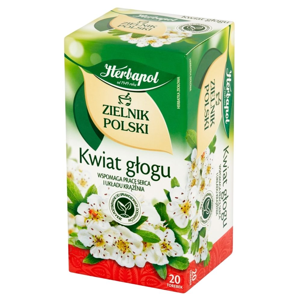 Herbapol Herbapol Zielnik Polski Kwiat głogu Herbatka ziołowa 40 g (20 x 2 g)