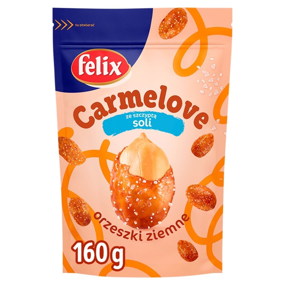 Felix CARMELOVE ORZESZKI ZIEMNE SOLONE 160G Zakupy dla domu i biura! 31750540