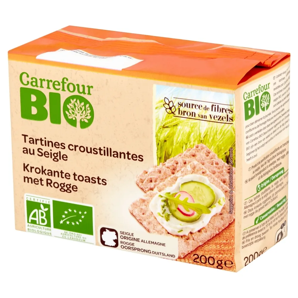 Carrefour Bio Pieczywo chrupkie żytnie 200 g