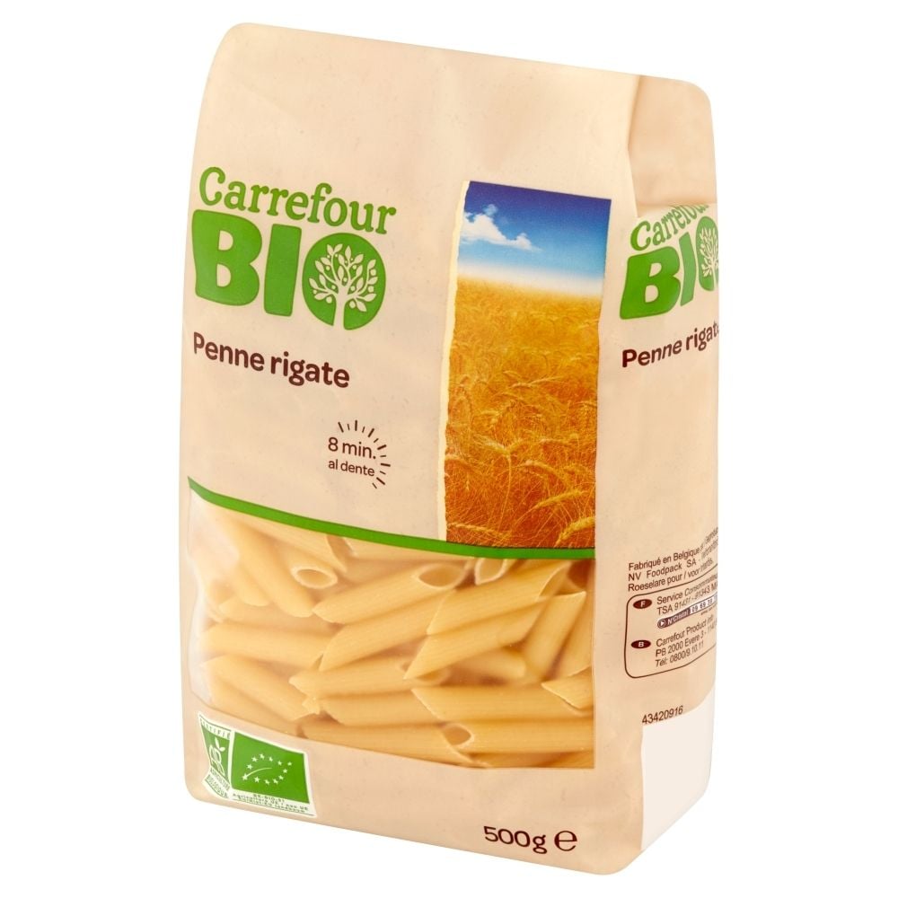 Carrefour Bio Makaron penne rigate 500 g
