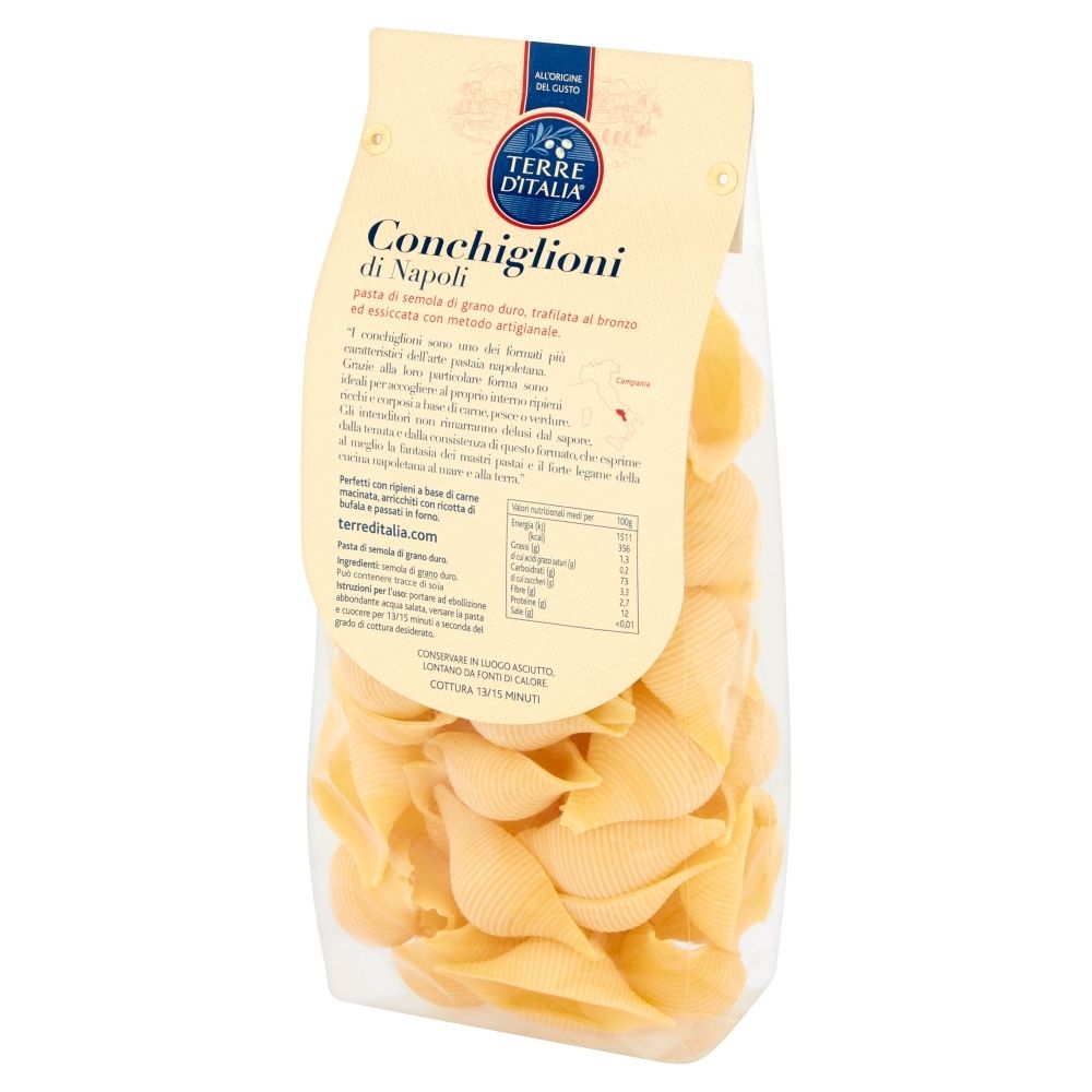 Terre d'Italia Conchiglioni di Napoli Makaron z pszenicy durum 500 g