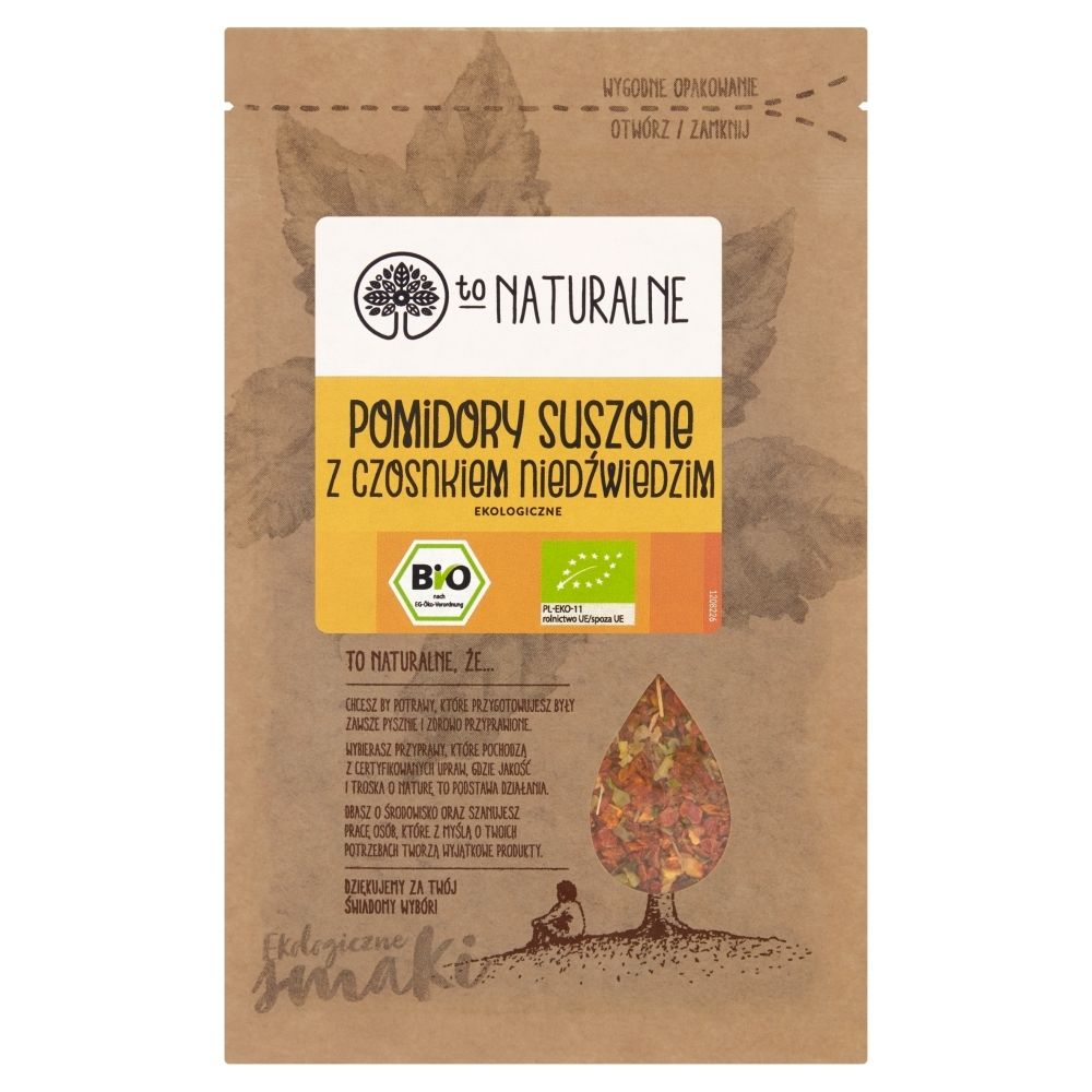 To Naturalne TO NATURALNE POMIDORY SUSZONE Z CZOSNKIEM NIEDŹWIEDZIM 20G zakupy dla domu i biura! 29890563